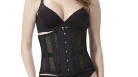 Fashionable young woman modeling a modern corset that combines classic waist-cinching structure with contemporary style, illustrating how corsets are used for shaping and as trendy wardrobe pieces
