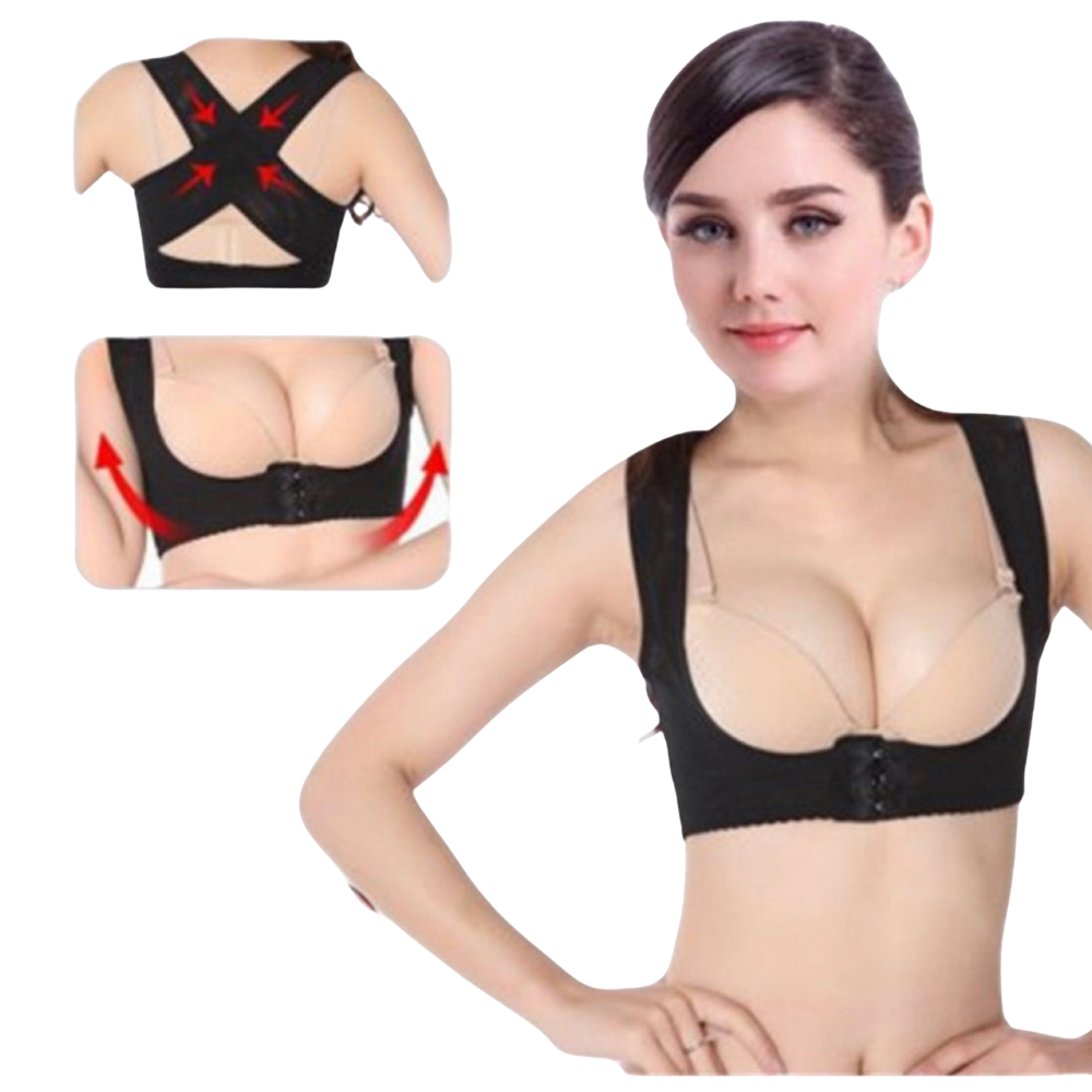 Model wearing Bodied by Bella Bust Lifter Shaper designed to provide natural lift, enhance cleavage, and offer discreet shaping support under clothing
